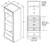 Aristokraft Cabinetry All Plywood Series Dayton Birch Oven with Microwave Cabinet OMS30DDB