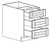 Life Art Cabinetry - Vanity Base 3-Drawers Cabinet - VBD15-3 - Anchester Gray