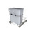 Rev-A-Shelf - RUKD-1420RB-1 - Undersink Chrome Steel Pull Out Waste/Trash Container w/Rear Basket Storage