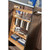 Rev-A-Shelf - 448UT-BCSC-5C - 5" Base Cabinet Organizer with 3 Utensil Bins
