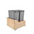 Rev-A-Shelf - 4WCSC-2150DM-2 - Double 50 Qrt Bottom mount Waste Container