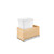 Rev-A-Shelf - 4VLWCSC-1535DM-1 - Wood Bottom Mount Pull Out Waste/Trash Container w/Soft Close
