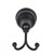 Better Home Products - West Portal Collection - Double Robe Hook - Dark Bronze - 5702DB