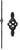 Atlas Stair Parts - Single Basket Hollow Iron Baluster - Satin Black - Hollow - BA121011SB