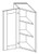 Life Art Cabinetry - Wall End Angle Cabinet - WEA1236 - Anchester White