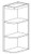Life Art Cabinetry - Wall Open End Shelves Cabinet - WOES1230 - Anchester White
