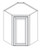 GHI Cabinetry Rustic Walnut Shaker - GWDC2436RWS
