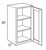 Mantra Cabinetry - Omni Stain - Wall Cut-for-Glass Cabinets - WCG1536R-OMNI BEACHWOOD