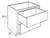 Mantra Cabinetry - Omni Stain - 2 Drawer Base Cabinets - 2DB36-OMNI BEACHWOOD