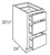 Mantra Cabinetry - Omni Stain - Universal Design - 3 Drawer Base Cabinets - 3DB1232.5-OMNI BEACHWOOD