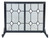 Dagan Industries - Diamond Design Glass and Wrought Iron Panel Screen with Doors - S149