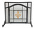 Dagan Industries - Fleur De Lis Design Wrought Iron Panel Screen with Door - S167