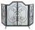 Dagan Industries - 3 Fold Center Arched Wrought Iron Screen with Doors - S169