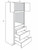 Cabinets For Contractors True White Shaker Premium Kitchen Cabinet - WSP-OC3384U