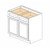 Cabinets For Contractors Dove Grey Shaker Premium SG Kitchen Cabinet - GSPSG-B39