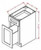 Cabinets For Contractors Dove Grey Shaker Premium SG Kitchen Cabinet - GSPSG-FF336