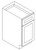 Cabinets For Contractors Eldridge White Deluxe Kitchen Cabinet - EWD-B18