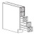 Life Art Cabinetry - Base Spice 5-Drawers Cabinet - BSDC06 - Cambridge
