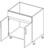 Cabinets For Contractors European Matte White Kitchen Cabinet - EMW-SB30