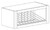 Life Art Cabinetry - Wall Dish Holder Cabinet - WCD3015 - Cambridge