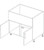 Cabinets For Contractors Navarre Coastal Cypress Shaker Kitchen Cabinet - NCC-FSB36