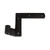 Seaside Shutter Hardware - Brass New York Strap Hinge - 1 1/4" Offset - Flat Black