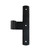 Seaside Shutter Hardware - Brass Arch T - Hinge - 3/4" Offset - Flat Black