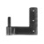Seaside Shutter Hardware - Brass Jamb Pintle on Plate - 2-1/4" Offset Right Hand - Unlacquered Brass