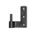 Seaside Shutter Hardware - Brass Jamb Pintle on Plate - 1-1/4" Offset Right Hand - Oil Rubbed Bronze