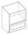 KCD Shaker Kodiak Microwave Base Cabinet - SK-MBC30