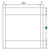 KCD Essential White Oven Cabinet Overlay Panel - EW-OP3353