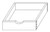 KCD Essential White Natural Soft Close Roll Out Tray for 27" Cabinet - EW-ROT27-SC