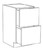 Innovation Cabinetry Stone Gray Kitchen Cabinet - UB-DB24-2-SN
