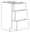 Innovation Cabinetry Stone Gray Bath Cabinet - UB-VDB24-3-SN
