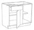 Innovation Cabinetry Concrete Gray Kitchen Cabinet - UB-BBC39-CN