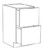 Innovation Cabinetry Natural Oak Kitchen Cabinet - UB-DB24-2-NO