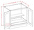 U.S. Cabinet Depot - Oxford Mist - Full Height Double Door Single Rollout Shelf Base Cabinet - OM-B27FH1RS