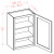 U.S. Cabinet Depot - Oxford Mist - 30" High Wall Cabinets-Single Door - OM-W0930