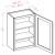 U.S. Cabinet Depot - Oxford Mist - 30" High Wall Cabinets-Single Door - OM-W1530