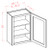 U.S. Cabinet Depot - Oxford Mist - 36" High Wall Cabinets-Single Door - OM-W0936