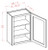 U.S. Cabinet Depot - Oxford Mist - 36" High Wall Cabinets-Single Door - OM-W1236