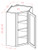 U.S. Cabinet Depot - Oxford Mist - Diagonal Corner Wall Cabinets - OM-DCW2430