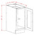 U.S. Cabinet Depot - Oxford Toffee - Single Full Height Door Base Cabinet - OT-B15FH