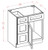 U.S. Cabinet Depot - Oxford Toffee - Vanity Combo Base Cabinet-Drawers Left - OT-V3021DL