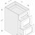 Cab-Tec Shaker Navel Kitchen Cabinet - SN-DB30