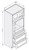 Cab-Tec Shaker White Kitchen Cabinet - SW-OC338424