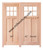 Prestige Entries - Slab Only - Craftsman 6 Lite 2 Panel Single Square Beveled Insulated Glass 1 3/4" x 3'0" W x 8'0" H Alder Slab Only