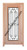 Prestige Entries - Slab Only - Full Lite with Grille and Glass 1 Lite Single Square Clear Insulated Glass 1 3/4" x 3'0" W x 6'8" H Mahogany Slab Only