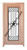 Prestige Entries - Slab Only - Full Lite with Grille and Glass 1 Lite Single Square Aquatex Insulated Glass 1 3/4" x 3'0" W x 6'8" H Mahogany Slab Only
