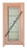 Prestige Entries - Slab Only - Full Lite with Decorative Glass 1 Lite Double Square Decorative Insulated Glass 1 3/4" x 6'0" W x 6'8" H Mahogany Slab Only
